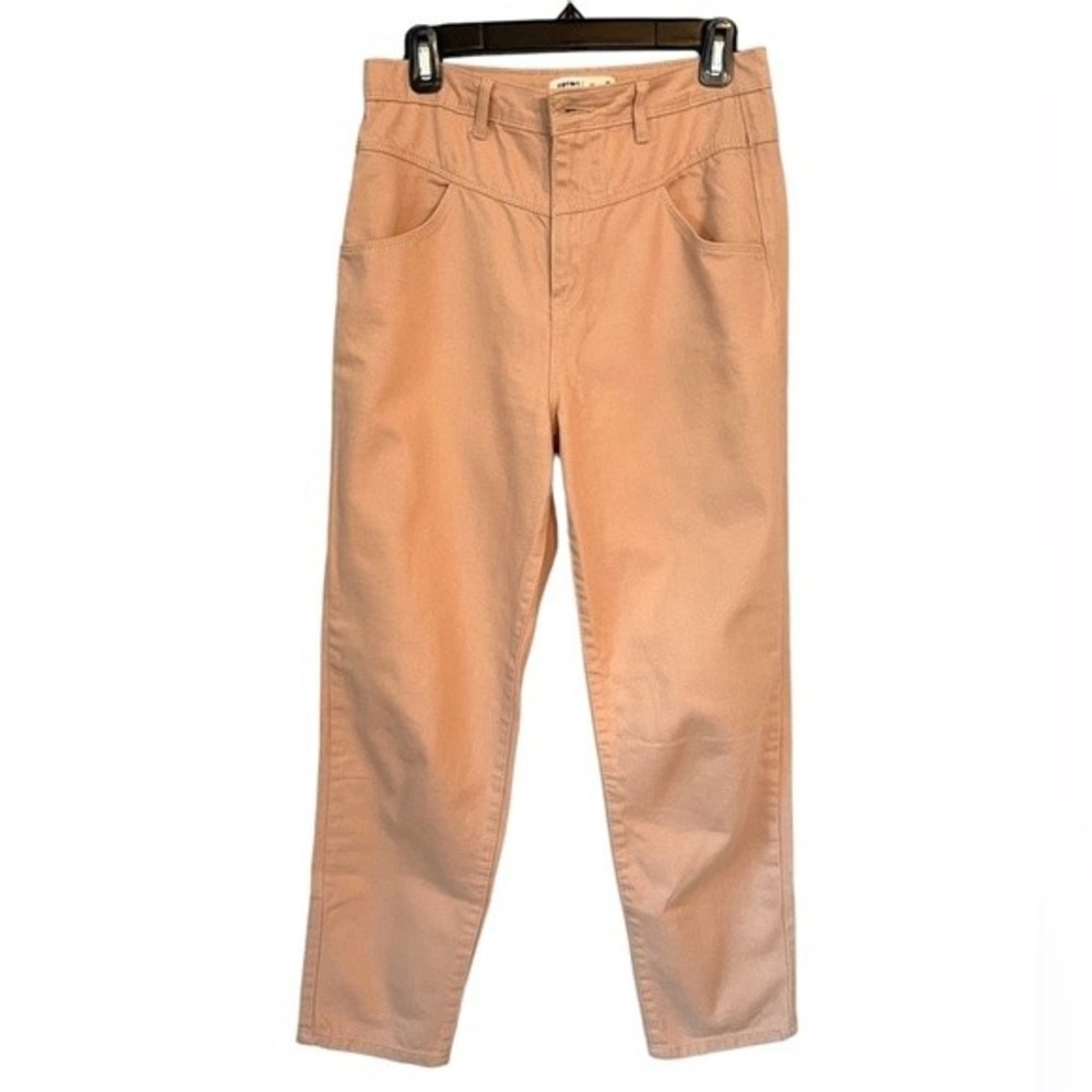 KOTON High Waisted Tan Mom Jeans Size 6